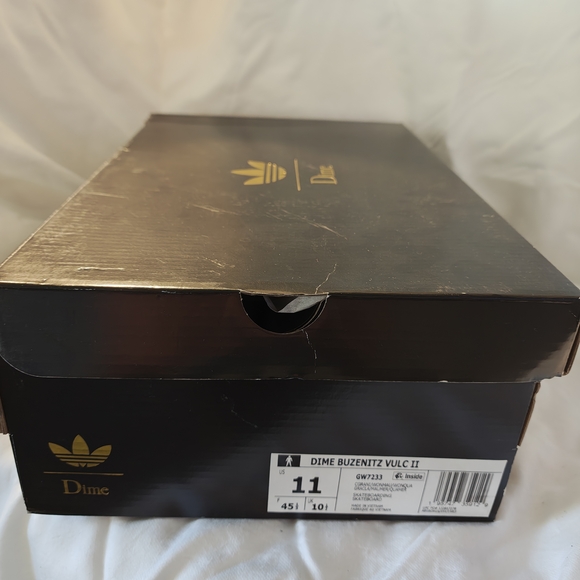 Adidas X Dime Buzenitz Men's Pink and Gray Skateboard Sneakers - Picture 6 of 6